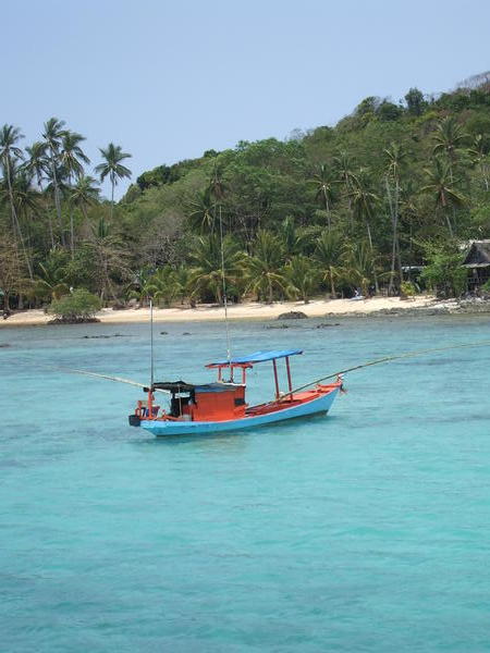 Fishing boats and Ko Kham island