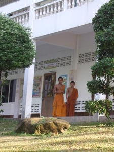 Monks at the Temple school