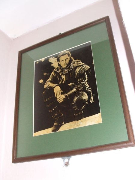 It's so Robin Hood it has a photo of Kevin Costner in the toilet