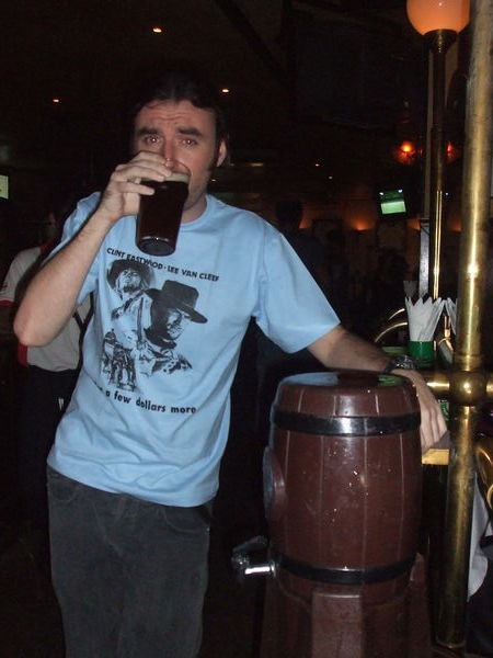 We bought a keg of ale in the Londoner Brew pub