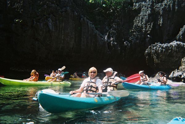 Mum and Dad enjoying abit of sea kayaking