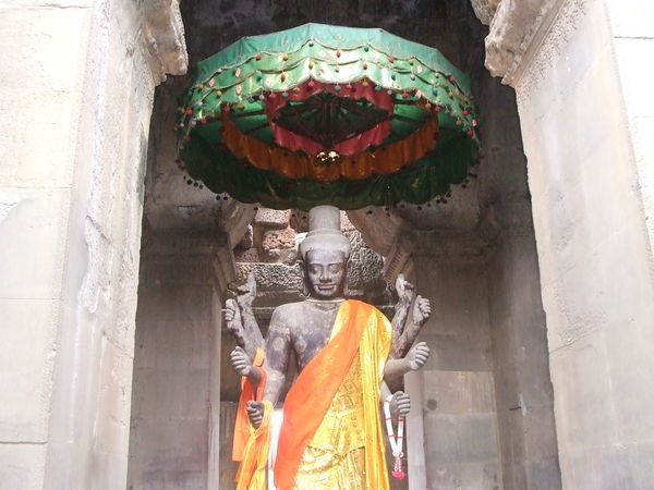 The Hindu god Vishnu