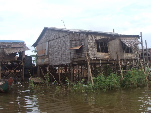 Stilt houses on the Tonle Sap lake