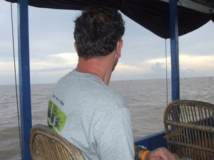 James on Tonle Sap lake