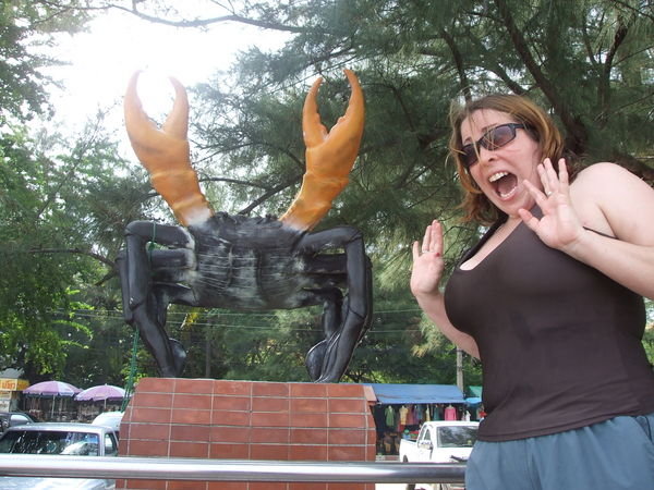 Attack of the giant crab!