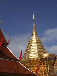 Golden Chedi in Doi Suthep temple