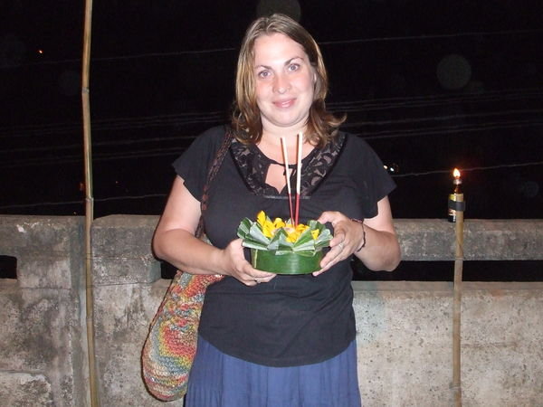 Kate with our kratong