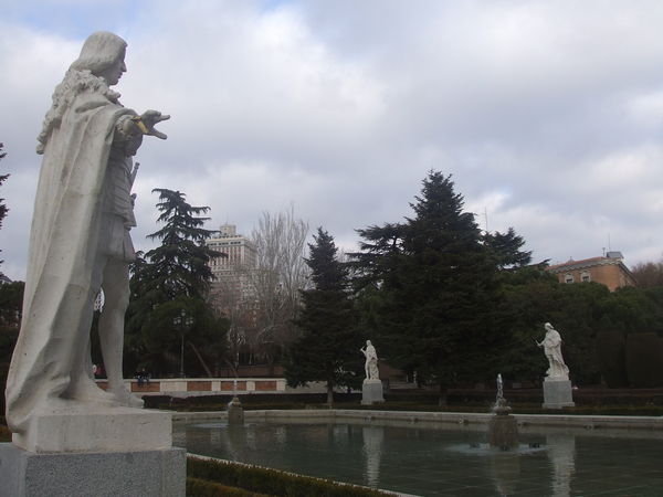 Statues in the palace gardens
