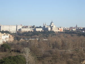 The Palacio Real and the cathedral