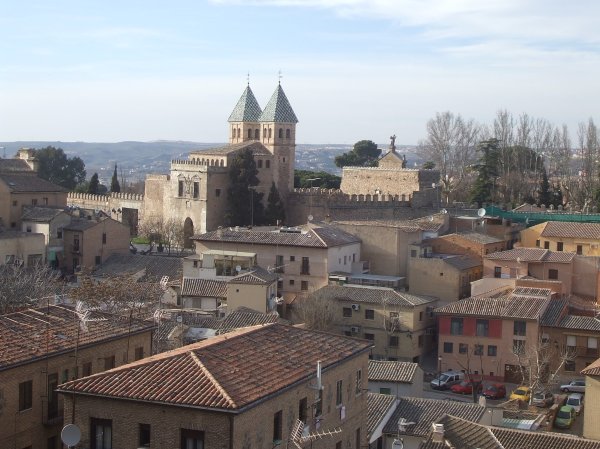 View over Toledo towards the city walls