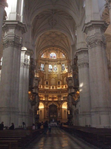 The inside of the cathedral
