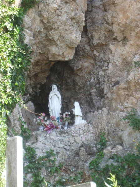 Shrine to Our Lady below the castle