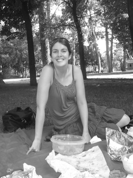 Kate at our picnic just before we left