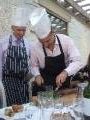 Paul being the chef at his own wedding