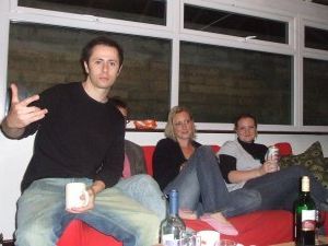 Ben, Lucy and Chris in the BB House