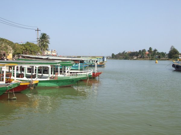 Boats on Hoi An's river