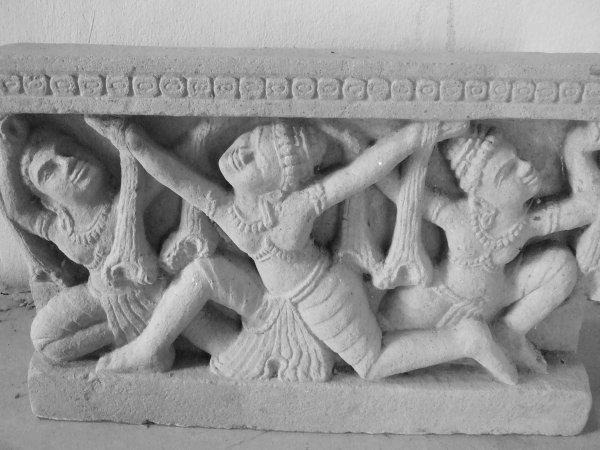 Carved dancers at My Son