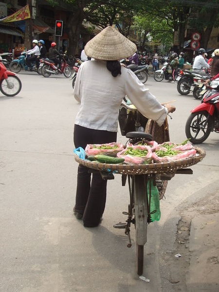 Mobile vegetable seller