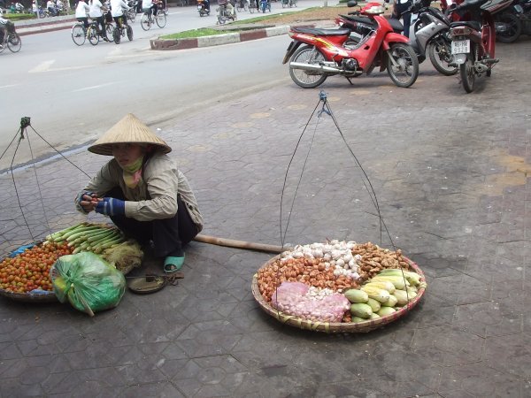 Fruit sellers in the street