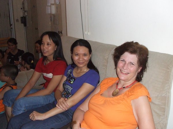June, Trang (our centre manager) and Lan 