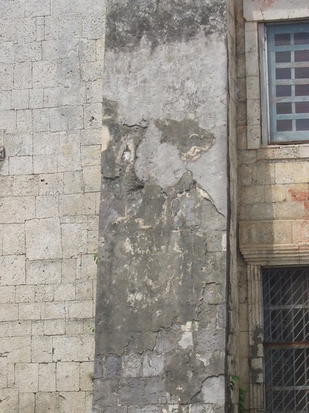 Face in the wall
