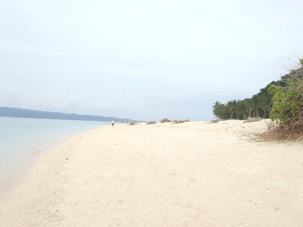 The "deserted beach" we visited on our boat trip