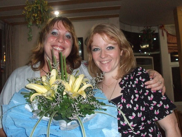 Flowers, me and Susan
