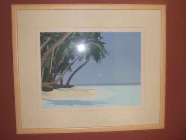 Picture above our bed in the Stansted hotel