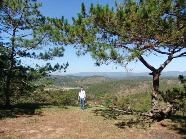 View over forests outside Dalat