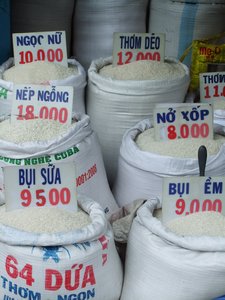 Bags of rice for sale