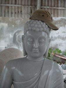 Buddha in a hat