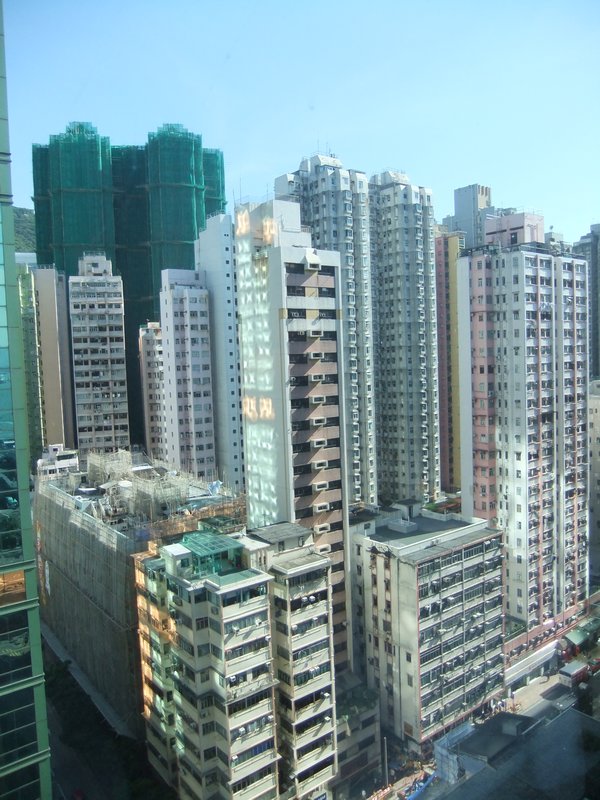 View from our hotel room on Hong Kong Island