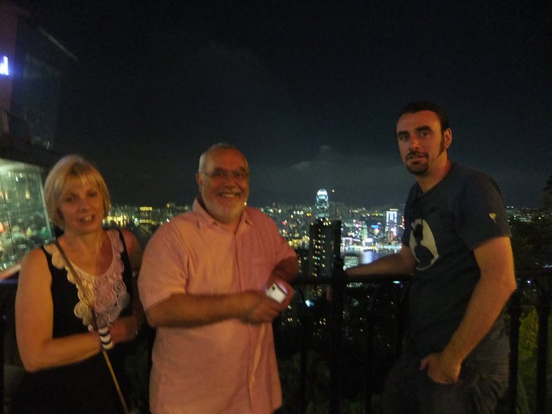 Mum, Dad and Kris at on Victoria peak