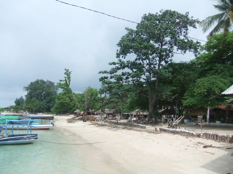 Beach by the port
