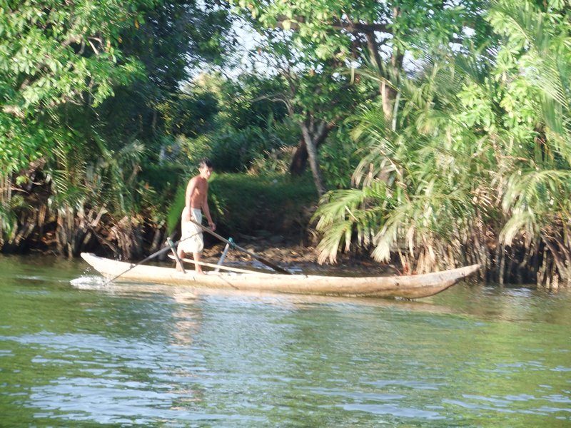 Fishing on the Kampot river