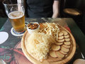 Cheese accompaniment to beer