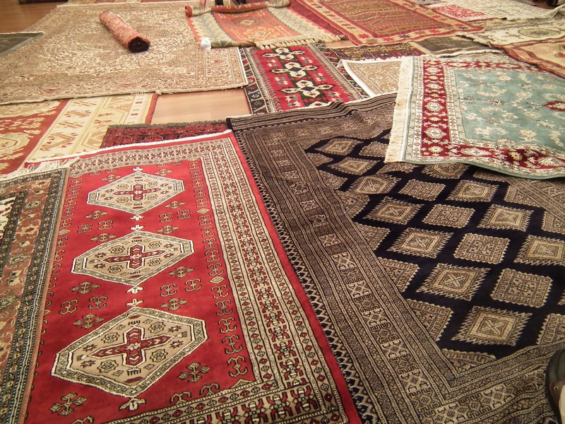 Unfurled carpets