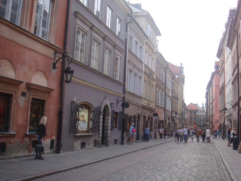 Narrow lanes of Warsaw Old Town