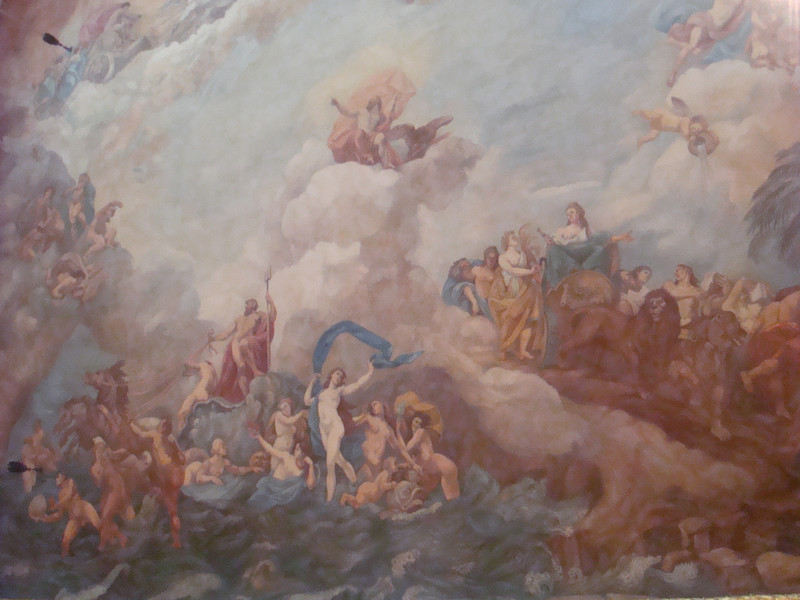 Ceiling art in the castle