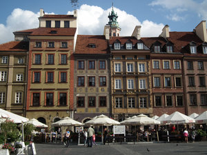 Square in Warsaw Old Town