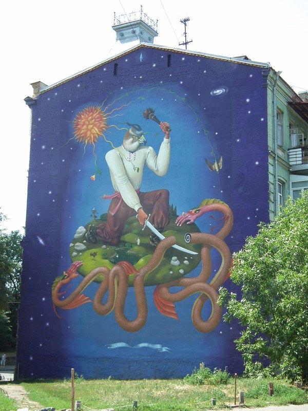 Some of the cool street art all over Podil