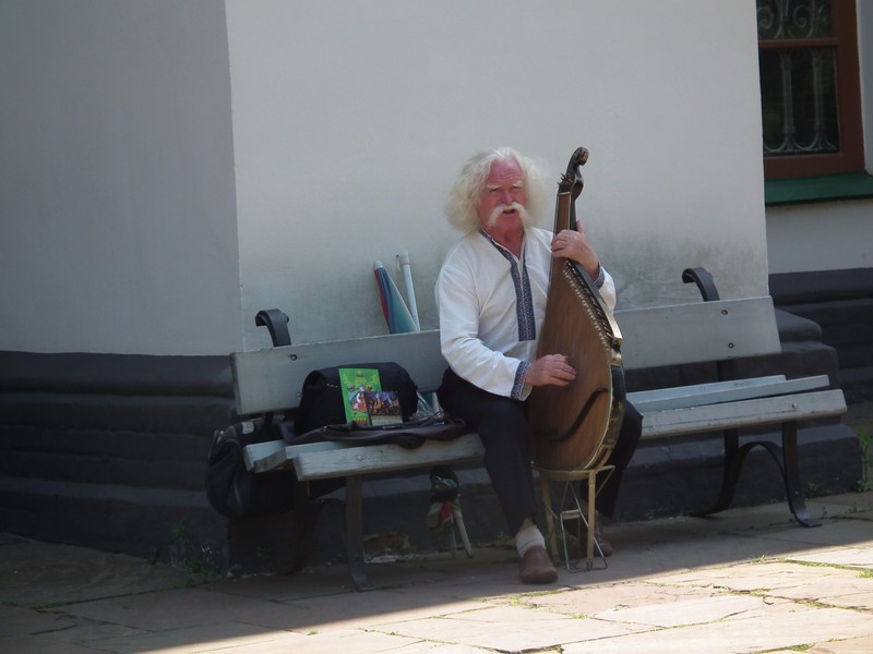 Traditional musician with a wonderful moustache