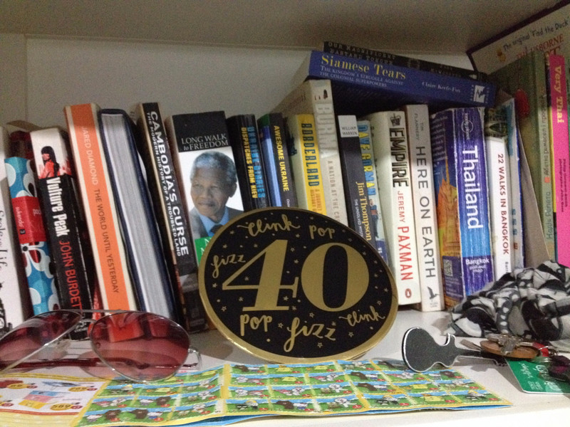 40th badge on our shelf in Thailand