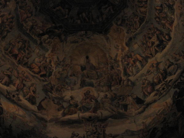 fresco inside the dome of the church...