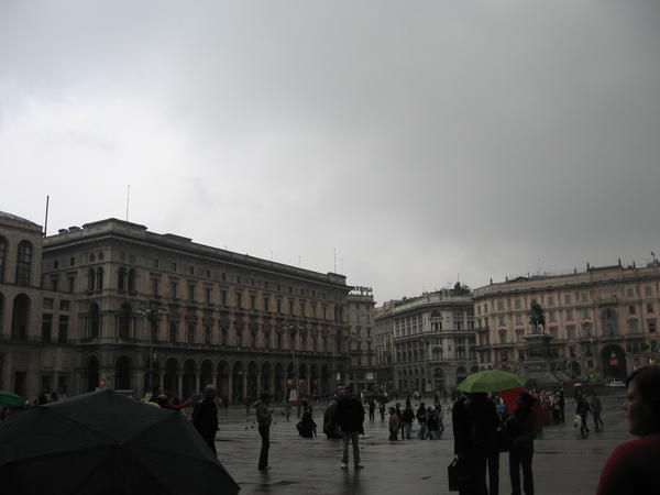 one of the main squares in milan...