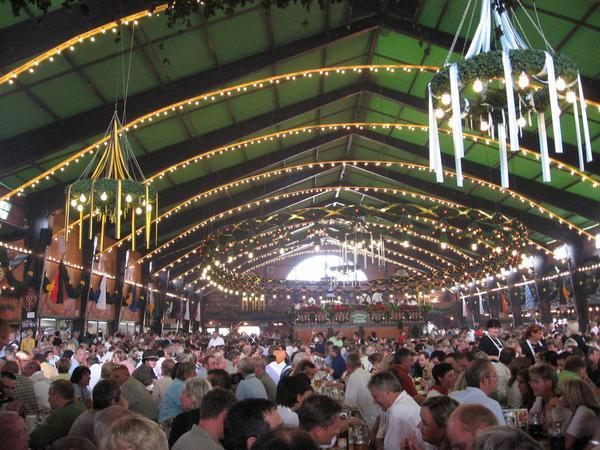 Picture from inside another beer tent...