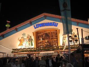 The Lowenbrau tent...