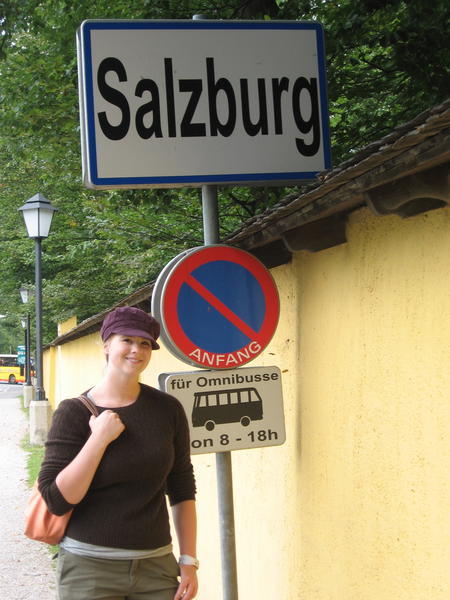 me taking a dorky picture with the sign...