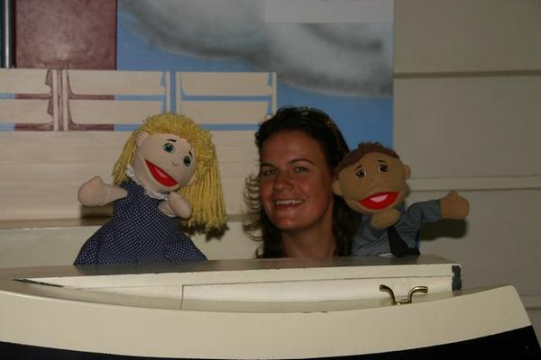 Three Muppets at the immigration museum