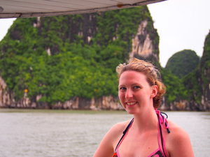 Lauren at Halong Bay